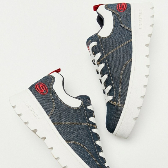 skechers denim shoes